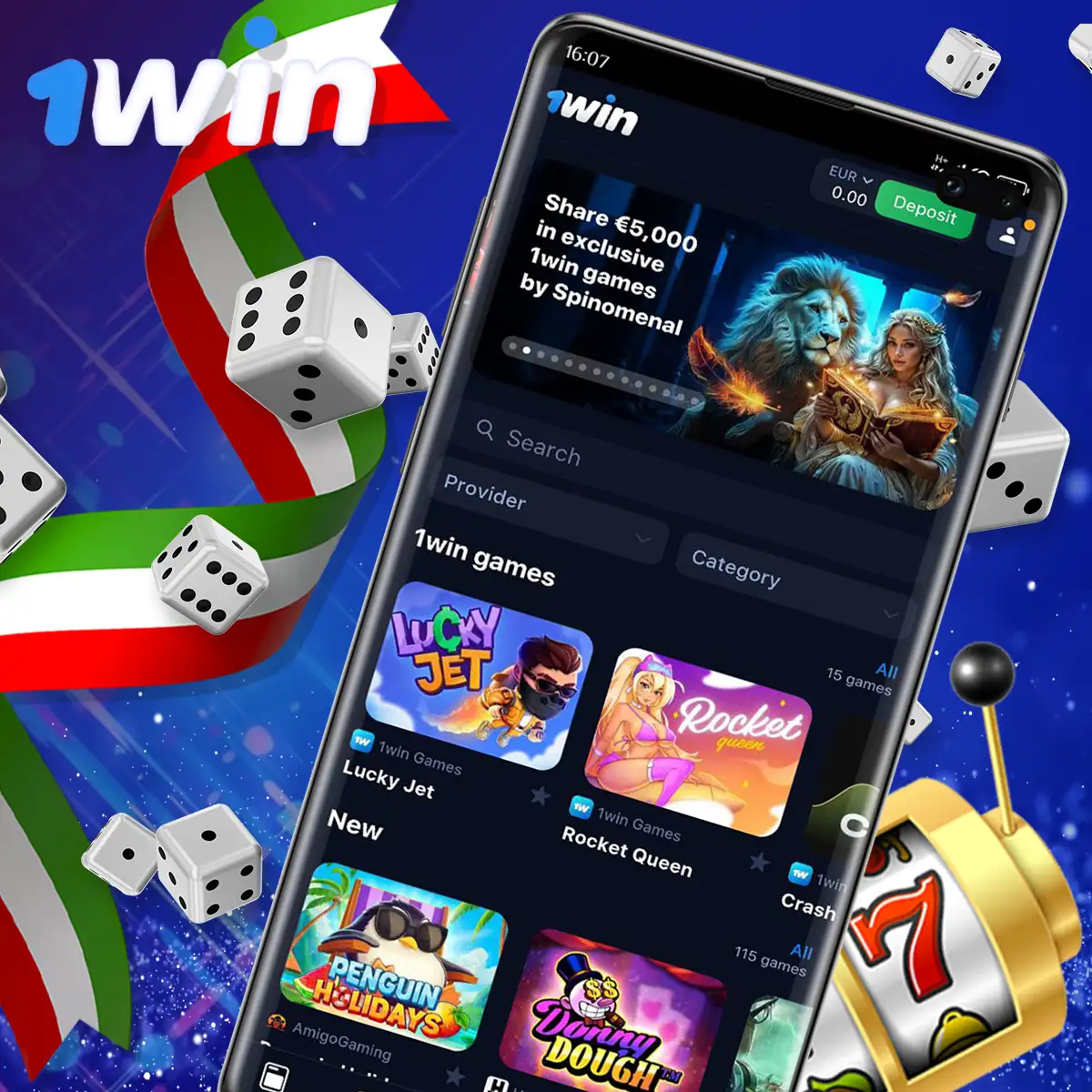 Casino app for 1Win Italy