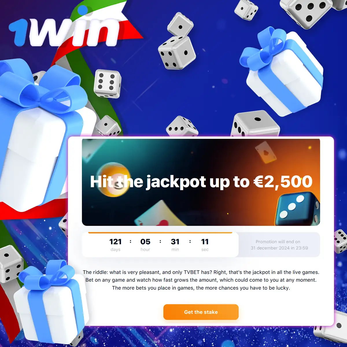 BetGames Big JackPot at 1Win