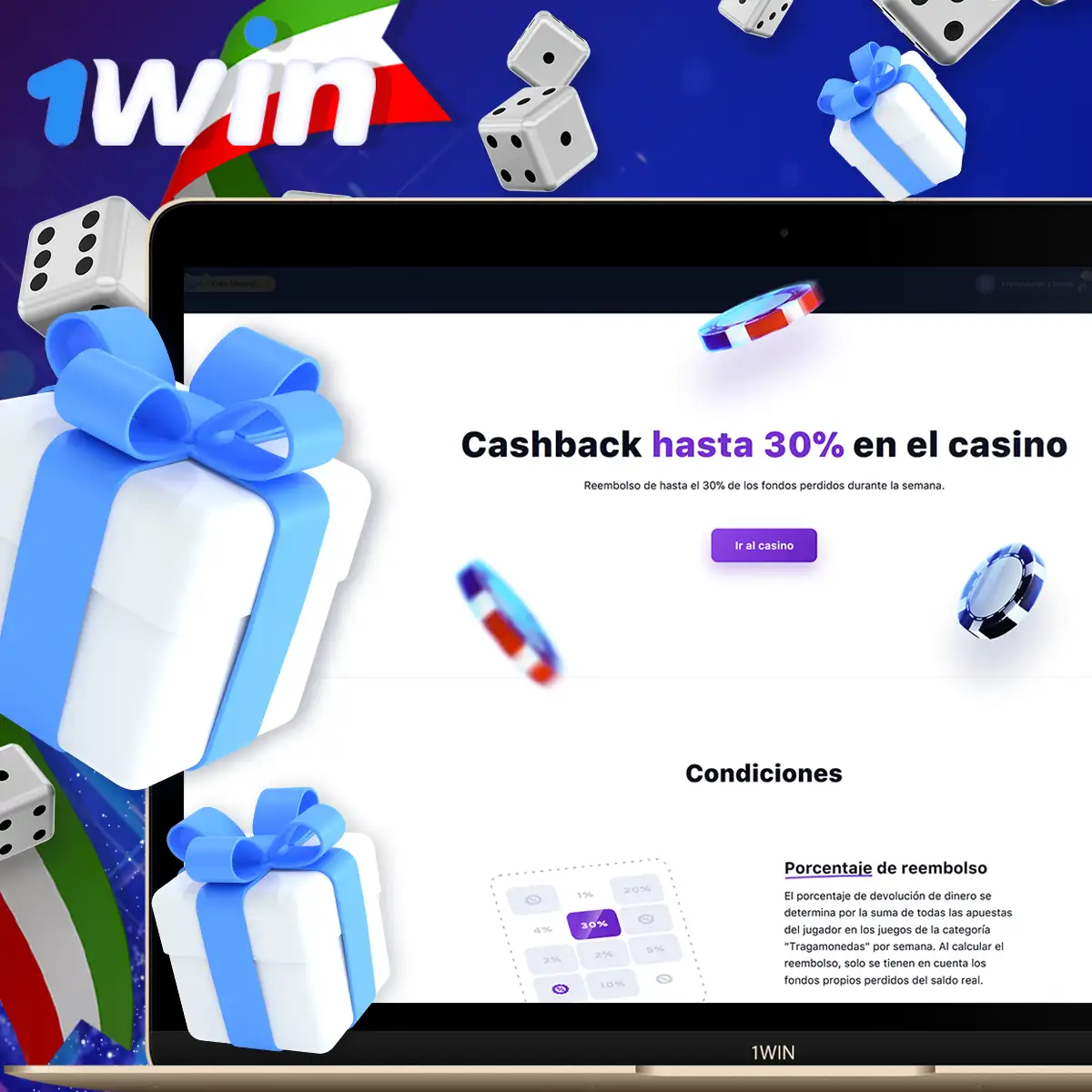 Cashback up to 30% at 1Win Casino